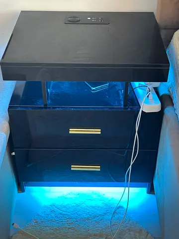 nightstand led + usb + type c + wireless charger