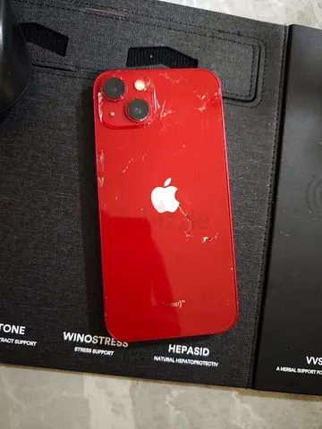 Used Red iPhone 13 (Cracked Back) - Unlocked, Works Fine