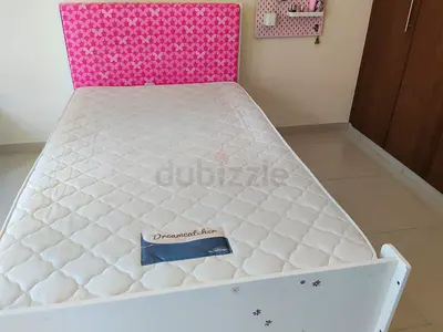 Single bed with mattress