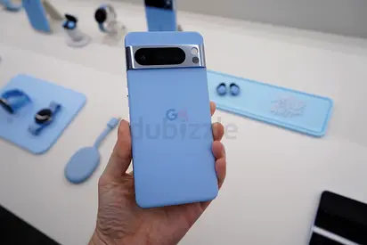 Google Pixel 8Pro smartphone in light blue - good condition