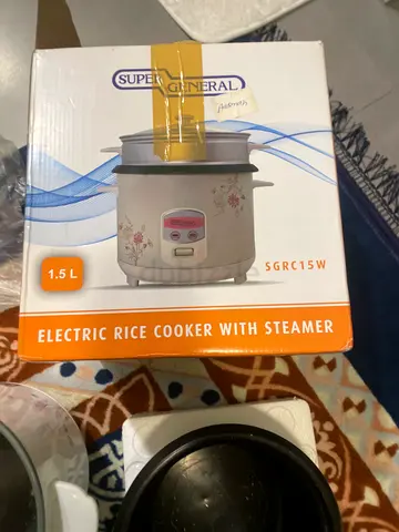 Used Electric Rice Cooker with Steamer 1.5L