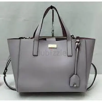 Authentic Kate Spade Putnam Drive Small Nelle Leather Satchel Bag – Grey / Taupe