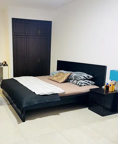 King Size Bed with Mattress, 1 Side Table  Bed Lamp