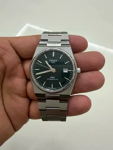 Tissot PRX Stainless Steel Mens Watch - Green Dial, Automatic