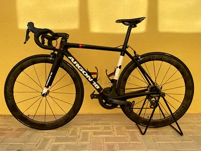 Argon 18 Carbon Fiber Road Bike with Hyper Wheels