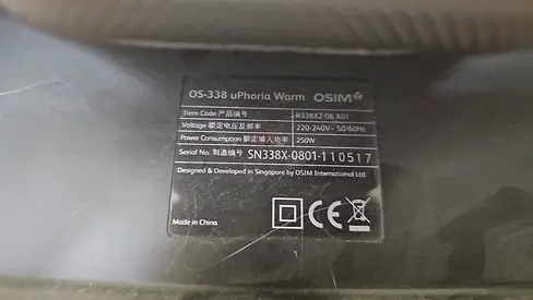 OSIM uPhoria Warm OS-338 Electric Foot Massager - Good Condition