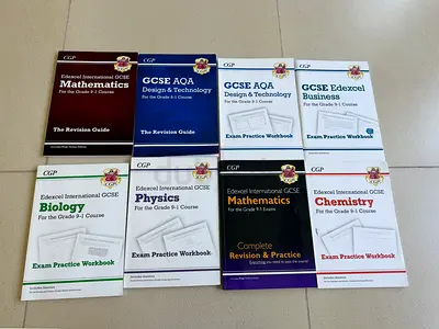 Brand New CGP GCSE iGCSE Revision Guides Workbooks (Grade 9-1) – 8 Book Bundle