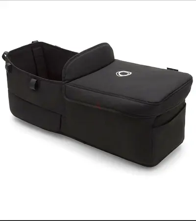 Bugaboo Donkey 5 Bassinet Fabric Complete in Midnight Black with Rain Cover