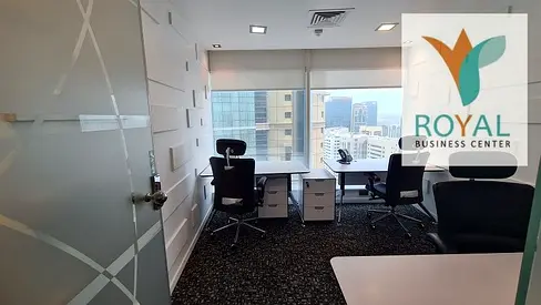 مكاتب مجهزة بإطلاله مميزة شامل الخدمات ابتداءا من 2750/- شهريا - توثيق - الماء والكهرباء - إنترنت