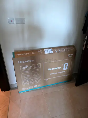 Hisense 50 4K UHD Smart TV 50A62QS - open box, TV never taken out, original packaging