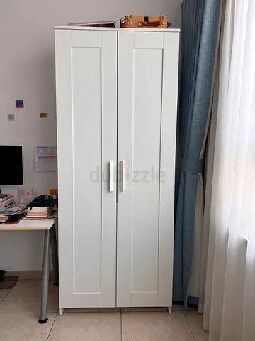 IKEA Wardrobe with 2 doors, white, 78x50x190 cm