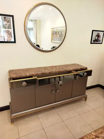 Modern wooden-Top Sideboard / Console Cabinet with Storage