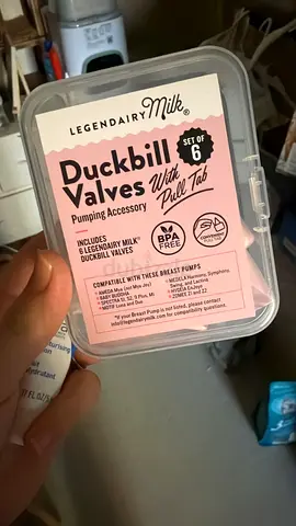 Pink Duckbill Valves Set for Pumping Milk (6 pcs) - New in Case