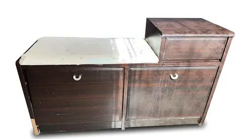 Used wooden set coffee tables and entrance piece and dresser