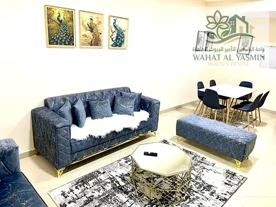 For monthly rent: one bedroom, living room, balcony, and two bathrooms in Al Taawun, Sharjah