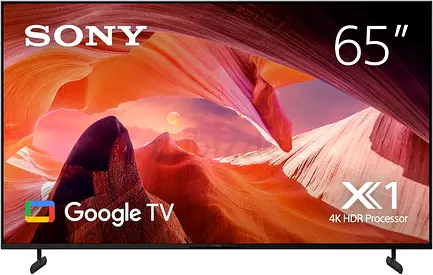 Sony BRAVIA 65 Inch TV 4K UHD LED Smart Google TV - KD-65X80L (2023 Model) - UAE Version |1 Year Man