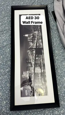 Black and White Cityscape Wall Frame