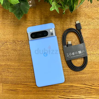 Google Pixel 8 Pro (Blue) with USB-C Cable - Excellent Condition