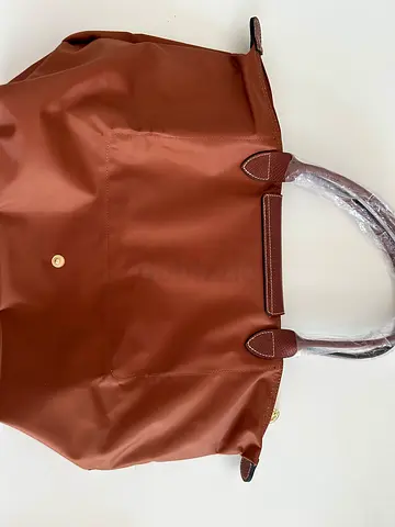 Brown Nylon Longchamp bag big size