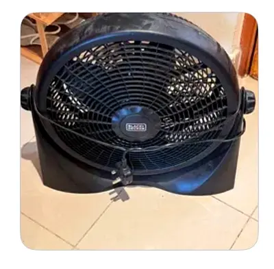 Black High-Velocity Floor Fan / Air Blower - Used
