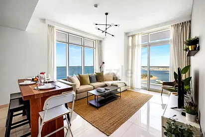 Stunning 2 BR | Full Sea view | Private Beach access