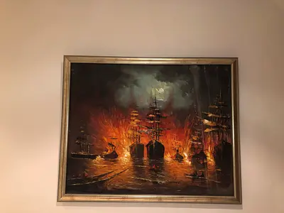 ORGINAL OIL LARGE PAINTING