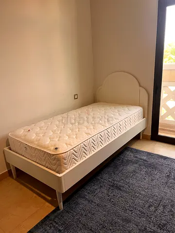 CrateBarrel 2 kids bed with mattress