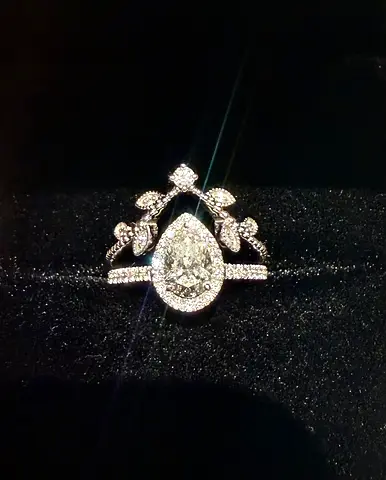 2 Rings 18K Gold and Lab Diamonds