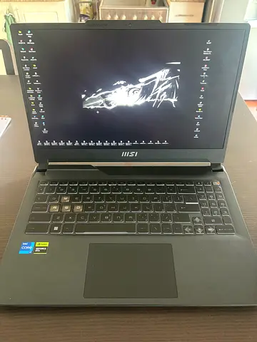 MSI gaming laptop (with cooling station)