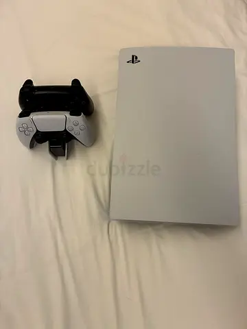 PS5 Digital with 2 DualSense Controllers and controllers charge station and bag
