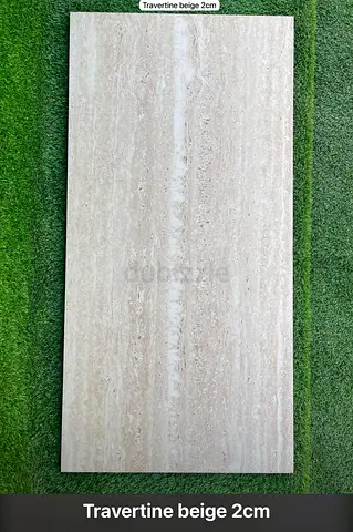 Travertine Beige Stone Tile - 2cm Thickness (Natural Stone Slab)