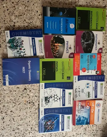 Collection of CBSE and NEET Science  Mathematics Textbooks (Physics, Chemistry, Math)