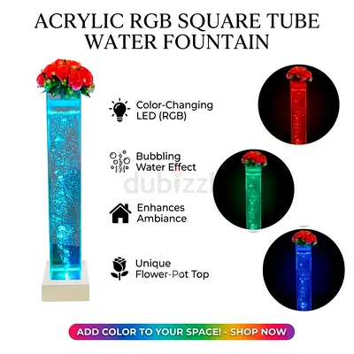 Large and sqaure decoration acylic tube