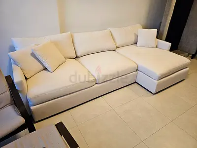 Cratebarrel lounge deep L shape sofa