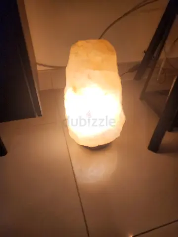 Himalayan salt lamp - warm bedside/ambient light