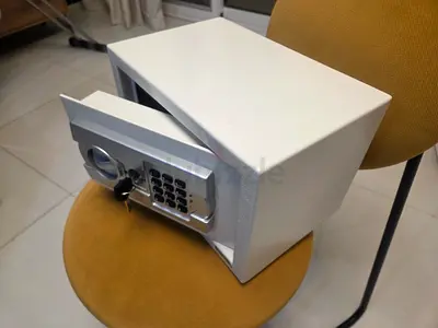 10L Small electronic home safe with digital keypad and key override