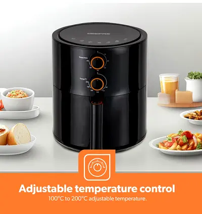 Geepas Air Fryer- GAF37513/ 4.0 L Pot, Non-Stick Coating, with Vortex Frying Technology