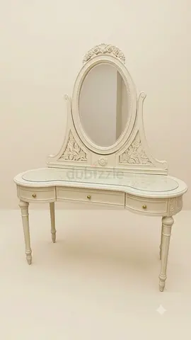 2XL Brand - French style dressing table with oval mirror - elegant vanity -