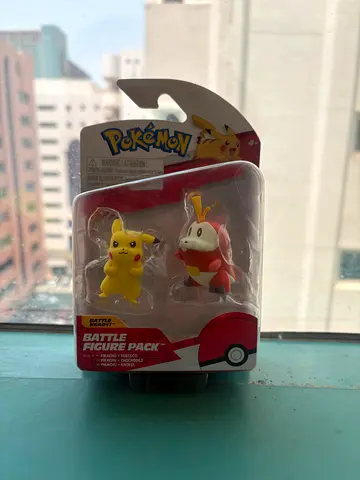 Pokémon brand Pikachu and Fuecoco action figures