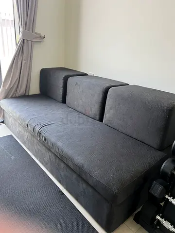 Custom-Built Grey Sofa / Couch – Good Condition – 203 x 102 cm