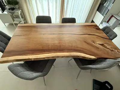 Dining table single piece, Parotta Wood-Costa Rica
