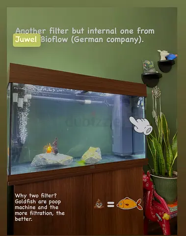JUWEL Rio 125L Brown Aquarium Fish Tank with Cabinet