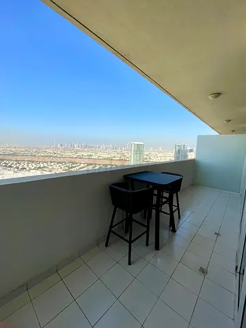 Outdoor bar table with 2 high stools - balcony set