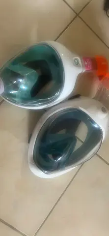 Full-face snorkeling masks (pair) - used, good condition