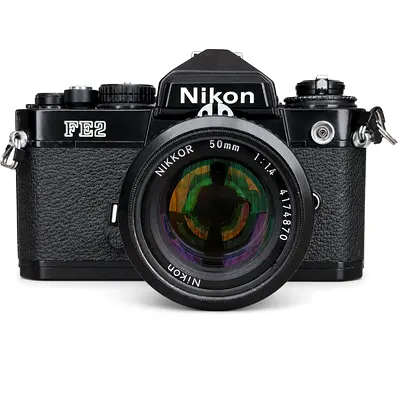 Nikon FE2 35mm Film Camera + Nikkor 50mm f/1.4 Lens — Excellent Working Condition