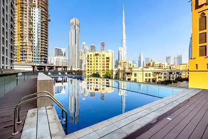 Spacious 2 BR+Maid Room | Burj Khalifa View