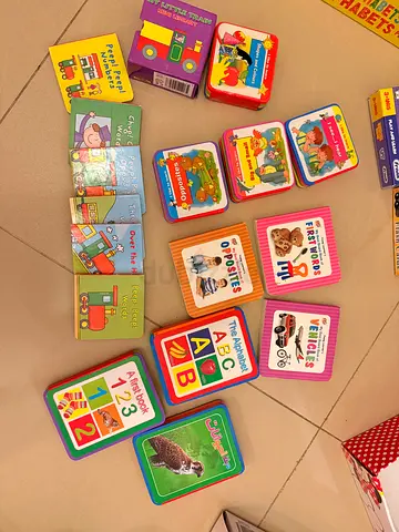 Set of babies and toddlers and puzzles
