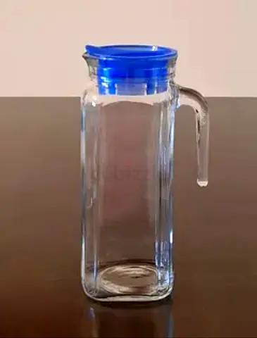 Glass Pitcher with Lid إبريق زجاج مع غطاء