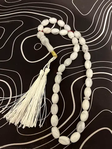 From Mecca White stone prayer beads (tasbih)