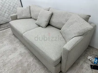 Lounge deep cratebarrel three seater sofa